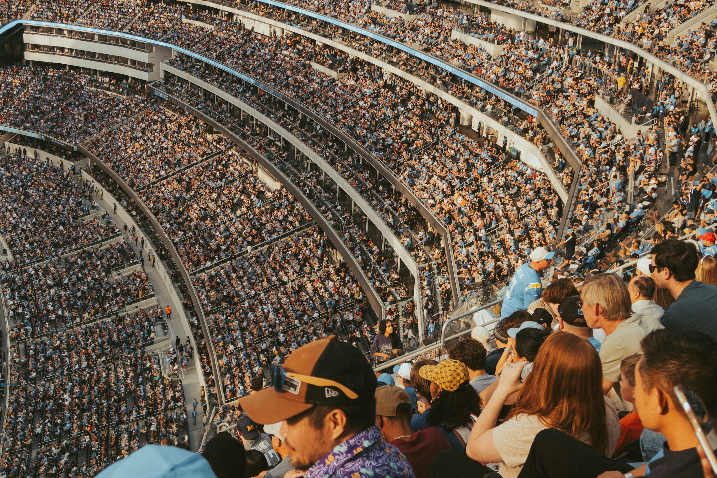 Stadium with crowd